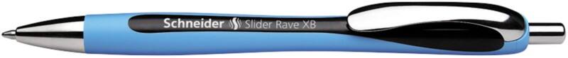 Stylo-bille Schneider Slider Rave XB Rétractable Noir 1,4 mm Extra large Bille Rechargeable