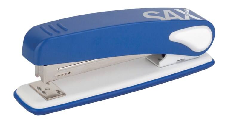 SAX Nietmachine 249 Volledig strip 25 Vellen Blauw, wit 24/6, 26/6 Kunststof, metaal