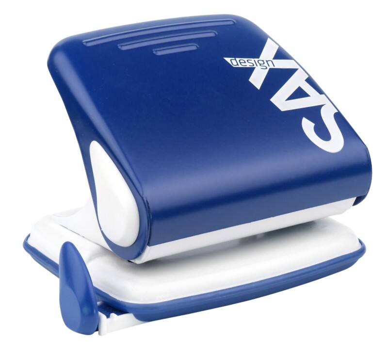 Perforateur SAX Century 2 Perforations Métal 25 Feuilles Conception Bleu