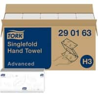 Essuie-mains Tork Advanced 100% Recyclé Pliage en V Blanc 2 épaisseurs 290163 15 Unités de 250 Feuilles