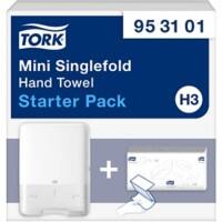 Tork Handdoekdispenser en handdoekjes H3 Starterpack 13.5 x 29.1 x 33.2 cm Wandmontage Kunststof Wit