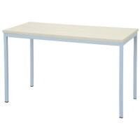 Table de réunion Niceday Rectangulaire Érable, aluminium 120 x 60 x 75 cm