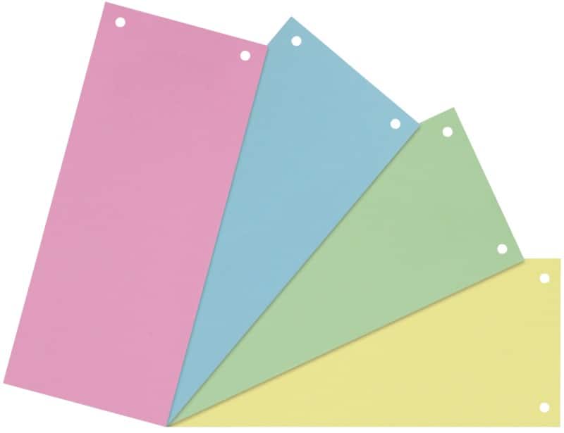 Viking Scheidingsstroken 100% Gerecycled A4 Kleurenassortiment Karton Rechthoekig 2 Gaten 5843556 40 Stuks