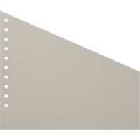 Niceday Blanco Tabbladen Recycled 100% Speciaal Grijs Karton Trapezium 10 Gaten 5843574 100 Stuks