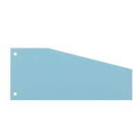 Bandes intercalaires trapèzes Niceday Carton Vierge 2 Trous Bleu 10,5 x 24 cm 100 Unités