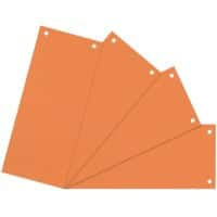 Bandes intercalaires Vierge Viking Recyclé 100% Orange Carton Rectangulaire 2 Perforations 5847147 100 Unités