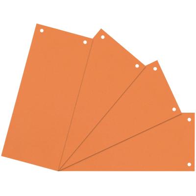 Bandes intercalaires rectangulaires Niceday Carton Vierge 2 Trous Orange 10,5 x 24 cm 100 Unités