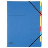 Trieur Office Depot A4 Vierge Carton 9 intercalaires Bleu 9 compartiments 24 (l) x 32 (H) cm