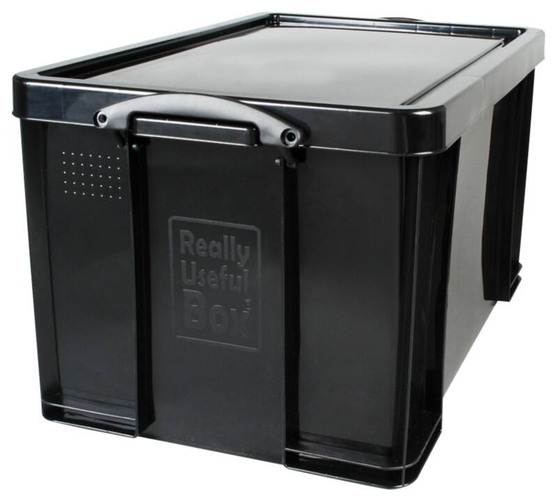 Really Useful Box Kunststof Archiefdoos 84 l Zwart 71 x 44 x 38 cm