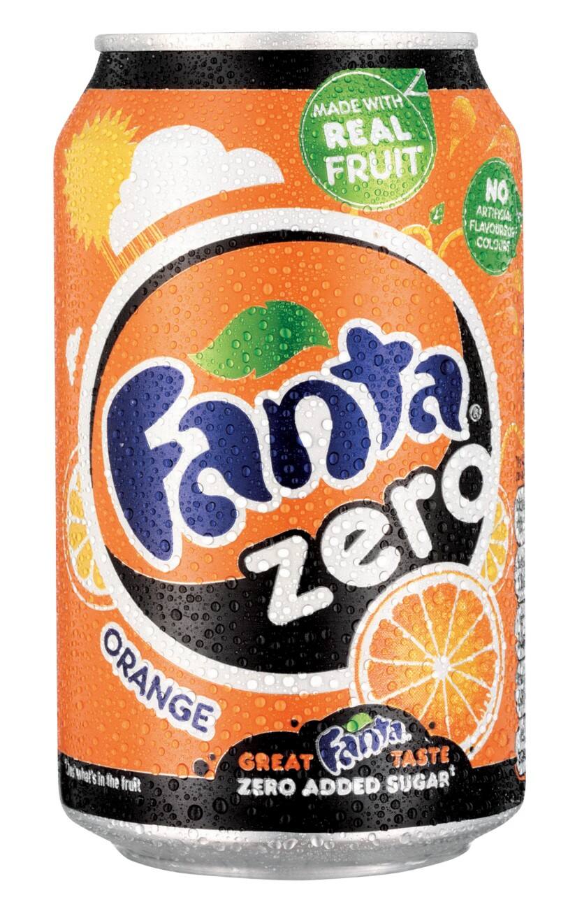 Canettes Fanta Zero Orange 24 x 330 ml