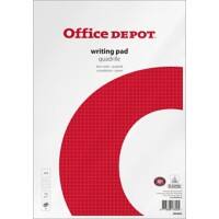 Bloc-notes Office Depot Non perforé Quadrillé Blanc A4 29,5 x 21 cm 50 feuilles 10 unités