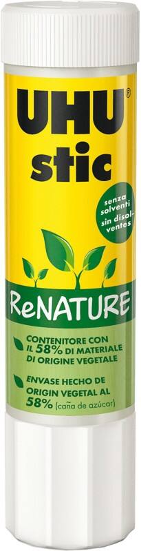 UHU ReNATURE Lijmstift Niet-permanent Transparant 8,2 g