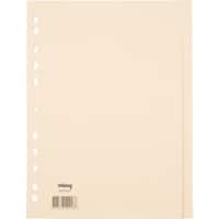 Intercalaires Office Depot Vierge A4 Chamois 20 intercalaires Carton Rectangulaire 11 Perforations 5914872 20 Feuilles