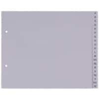 Intercalaire A - Z Viking A5 Gris 20 intercalaires PP (Polypropylène) 2 Perforations Alphabétique