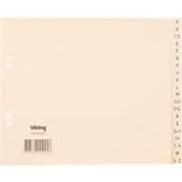 Office Depot Tabbladen A4 (1/2 hoogte) Vaalgeel 20 tabs papier a - z