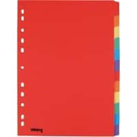 Intercalaires Office Depot Vierge A4 Assortiment 12 intercalaires Manille Rectangulaire 11 Perforations 5915772 12 Feuilles