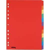 Intercalaires Office Depot Vierge A4 Assortiment 12 intercalaires Manille Rectangulaire 11 Perforations 5915772 12 Feuilles