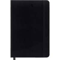 Cahier Foray Classic Noir A5 Dos rigide Ligné 80 Feuilles