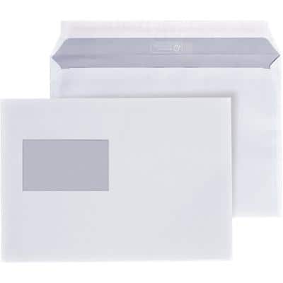 Enveloppes Hermes Avec fenêtre C5 229 (l) x 162 (h) mm Bande adhésive Blanc 80 g/m² 500 Unités