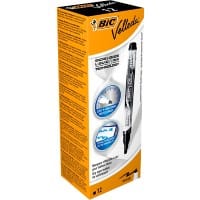 Marqueur pour tableau blanc BIC Velleda Moyenne Pointe Ogive Noir 12 Unités