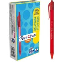 Stylo bille Papermate InkJoy 100 RT Rouge Rétractable 20 Unités