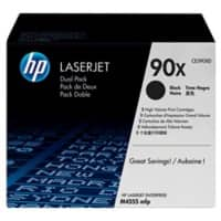 Toner HP D'origine 90X Noir CE390XD 2 Unités