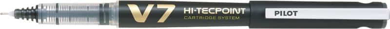Pilot Hi-Tecpoint Cartridge System niet-inklapbaar Rollerballpen Zwart 0.5 mm Medium Naaldpunt Navulbaar Recycled