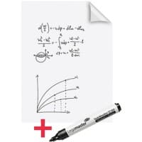 Tableau blanc en rouleau Legamaster Magic-Chart Page blanche A1 25 Feuilles
