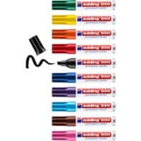 edding 500 Permanent marker Breed Beitelpunt 2-7 mm Kleurenassortiment Navulbaar 10 Stuks