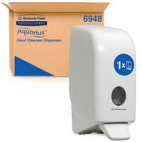 Distributeur de savon pour les mains Aquarius 6948 Rechargeable 1 L Support mural Blanc
