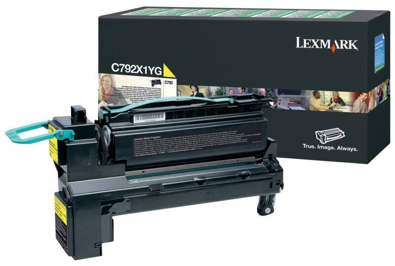 Toner Lexmark D'origine C792X1YG Jaune