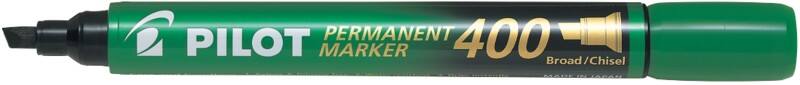Pilot Super Grip 400 Permanentmarker Breed Beitelpunt 1,5 - 4 mm Groen Navulbaar