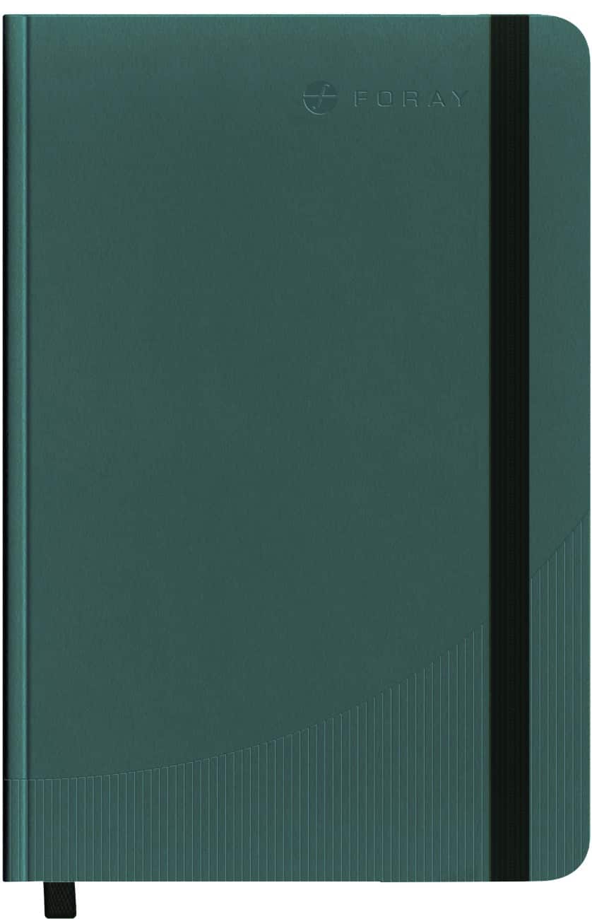 Foray Classic A5 Notitieboek Hardcover Groenblauw Gelinieerd 80 vellen