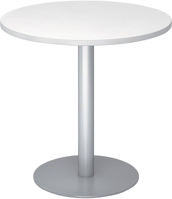 Hammerbacher Pilaartafel STF08 Wit, zilver