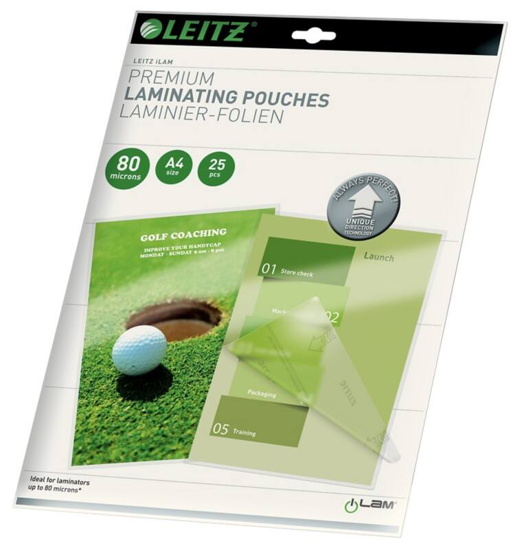 Leitz iLAM Premium Lamineerhoezen A4 Glanzend 80 micron (2 x 80) Transparant 25 Stuks