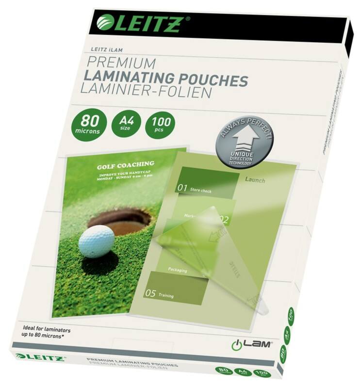 Leitz iLAM Premium Lamineerhoezen A4 Glanzend 80 micron (2 x 80) Transparant 100 Stuks