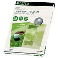 Leitz Premium Lamineerhoes A4 Glanzend 2 x 80 (160) Micron Transparant 100 Stuks