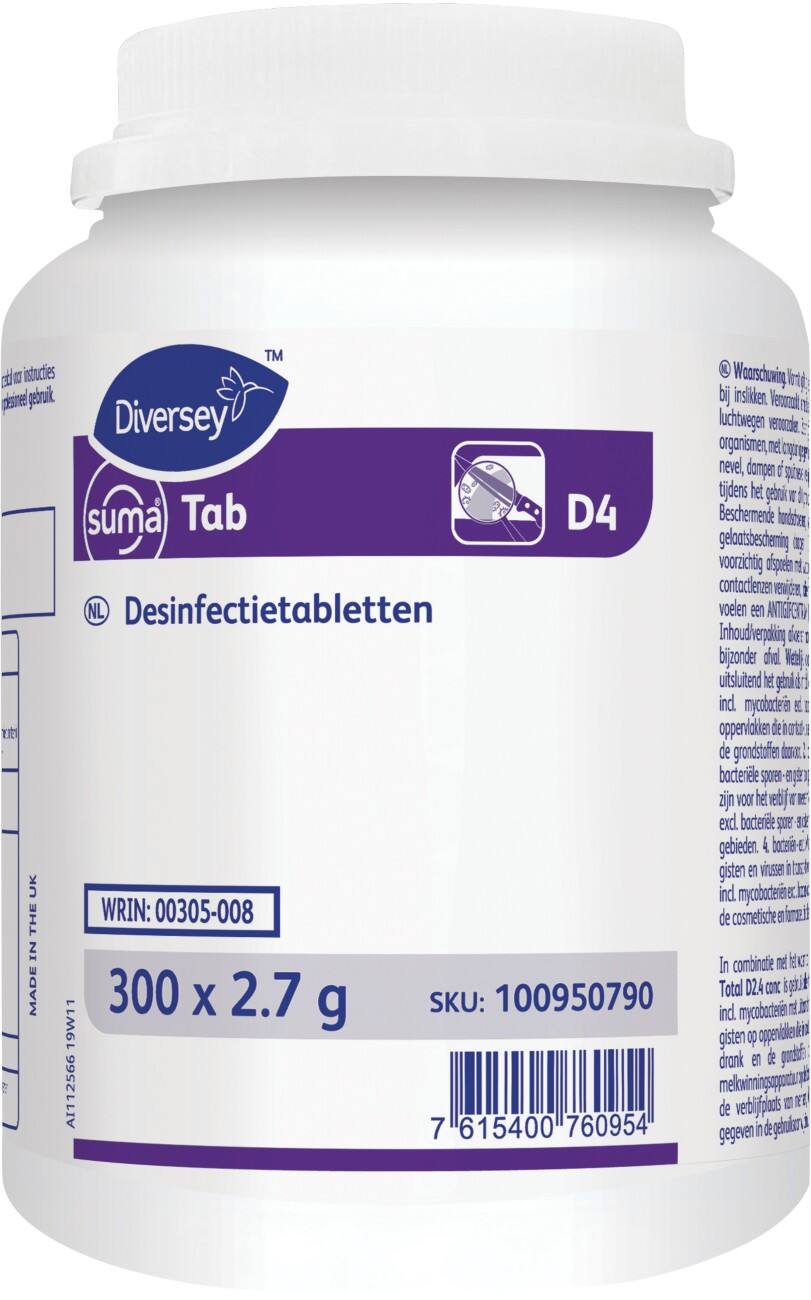 Suma Desinfectietabletten Tab D4 4 Stuks