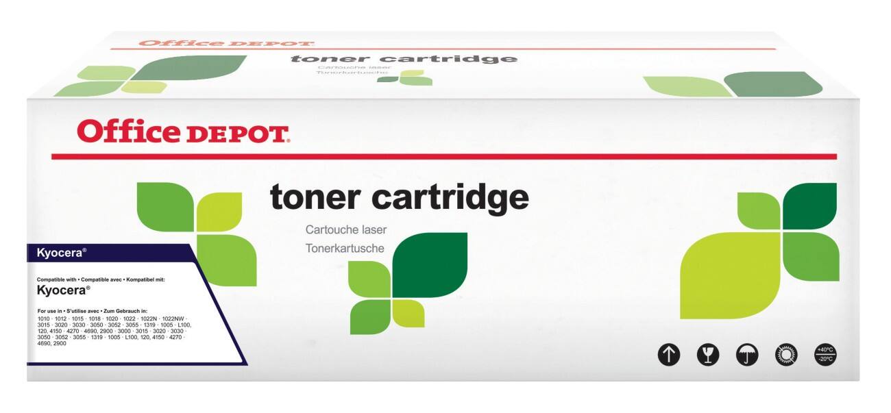Compatibel Office Depot Kyocera TK-130 Tonercartridge Zwart