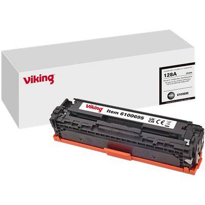 Viking 128A compatibele HP tonercartridge CE320A zwart