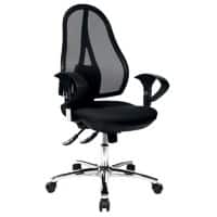 Siège de bureau Open Point SY Deluxe TOPSTAR Mécanisme synchrone Filet Accoudoirs 2D Oui Noir 110 kg 480 x 1110 mm