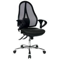 TOPSTAR Ergonomische stoel Open Point® SY Deluxe Mesh, Stof Grijs