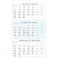 Brepols Driemaandskalender Kalender 2024 3 Maanden per pagina Duits, Frans, Engels, Nederlands 60 (B) x 0,4 (D) x 30 (H) cm Wit