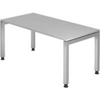 Bureau Hammerbacher J Series VJS Hauteur ajustable Rectangulaire Gris 4 pieds métalliques 1600 (L) x 800 (P) x 760 (H) mm Acier, Aggloméré