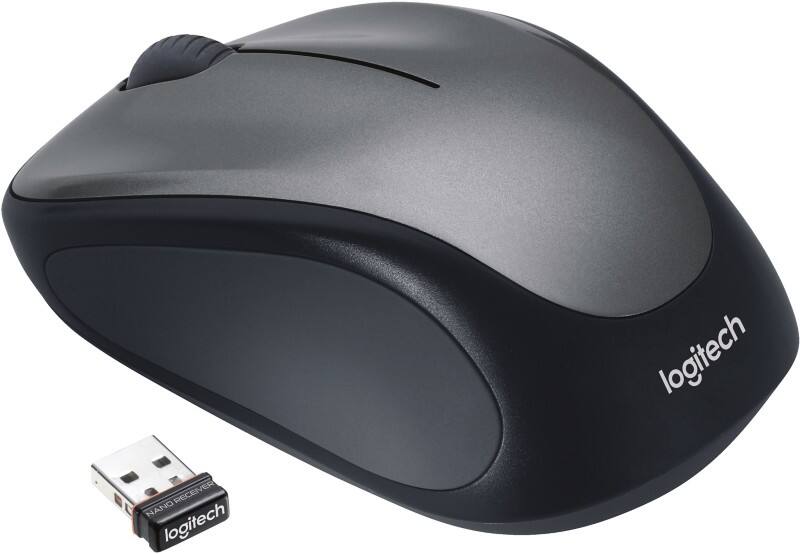 Logitech M235 Muis Draadloos Grijs Geschikt voor linkshandigen