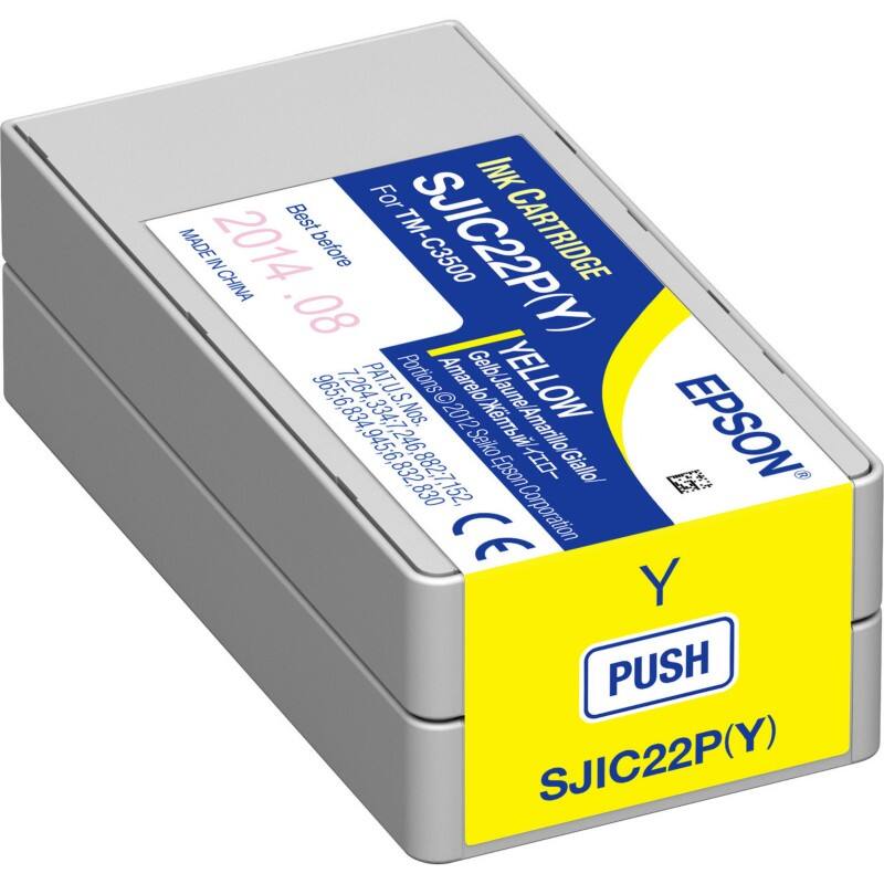 Epson Inktcartridge SJIC22P(Y) Geel