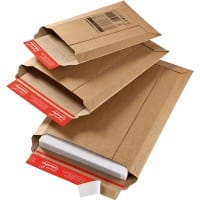 Enveloppes ColomPac Carton ondulé 268 (l) x 268 (p) x 50 (h) mm Brun 20 unités