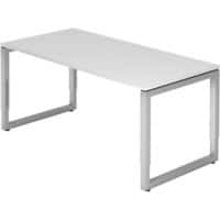 Bureau Hammerbacher R Series Rectangulaire Bois Argenté Piètement panneau 1600 x 650 mm