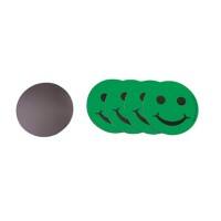 Aimants Ultradex 840013 Vert Smiley heureux 50 mm 5 unités