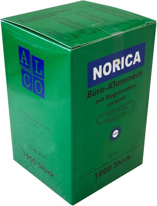 NORICA Paperclips  Zilver 3,2 cm 1000 Stuks